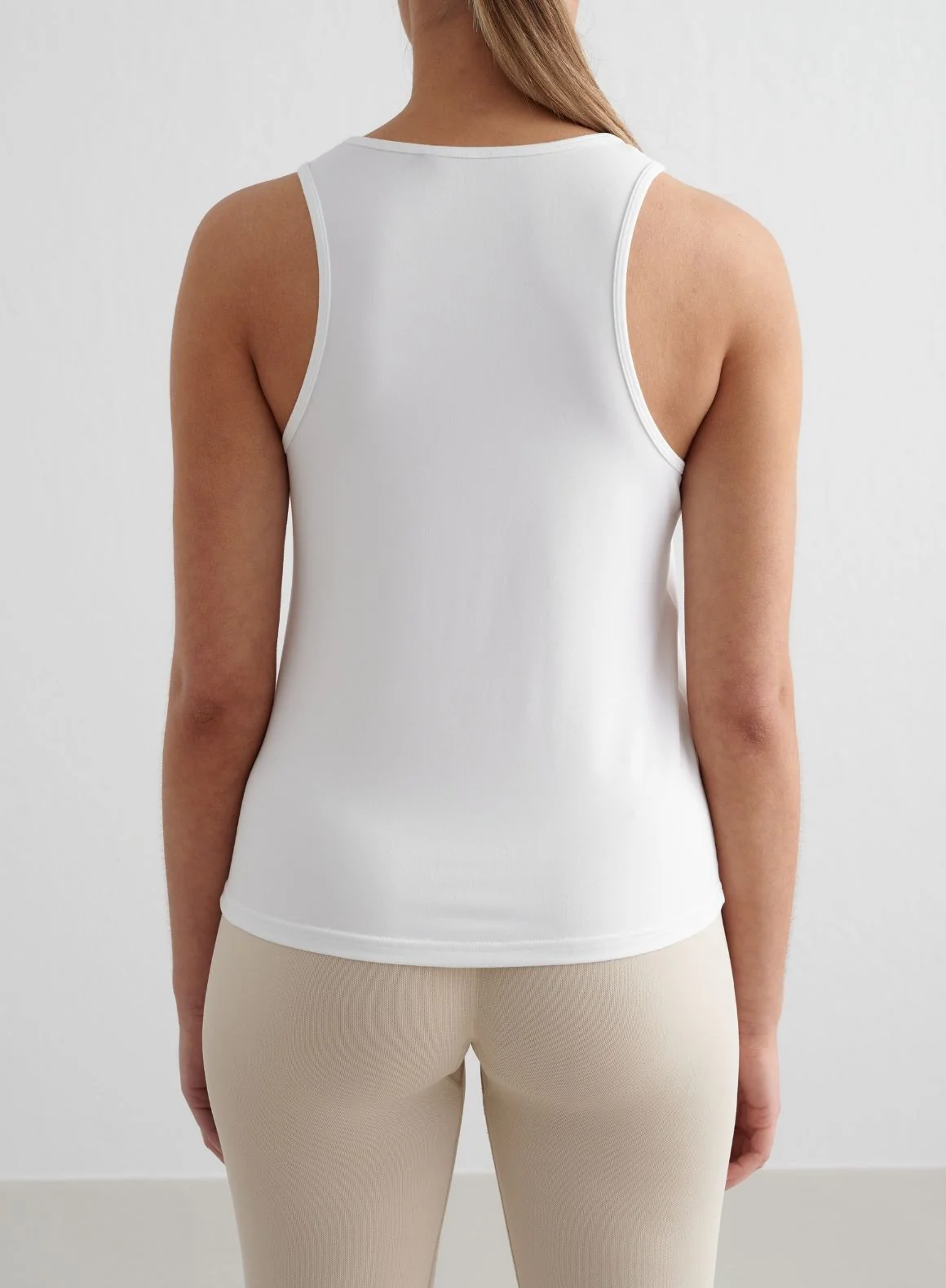 White Soft Basic Singlet - Image 2