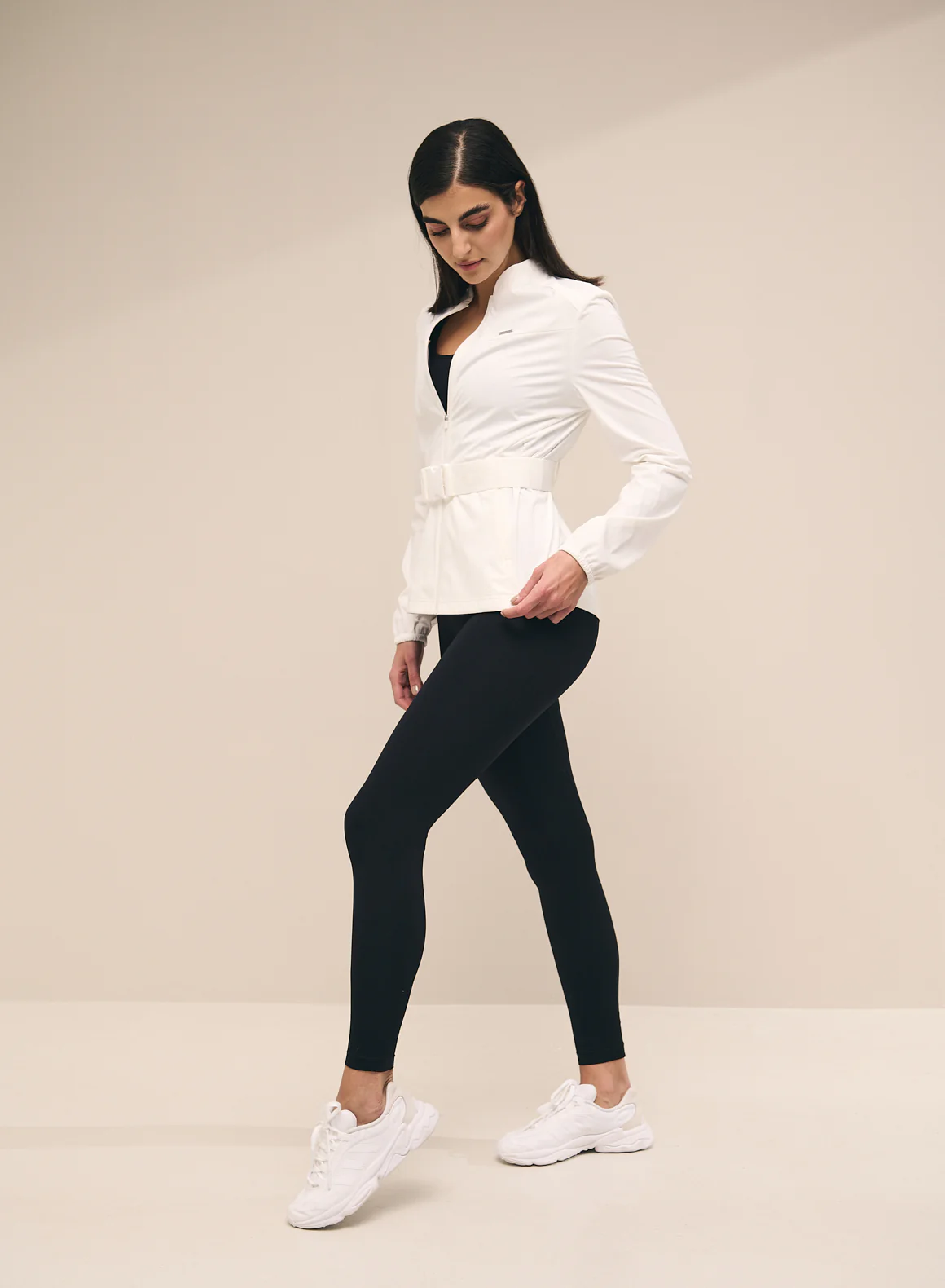 White Softshell 4-Way Stretch Jacket - Image 4