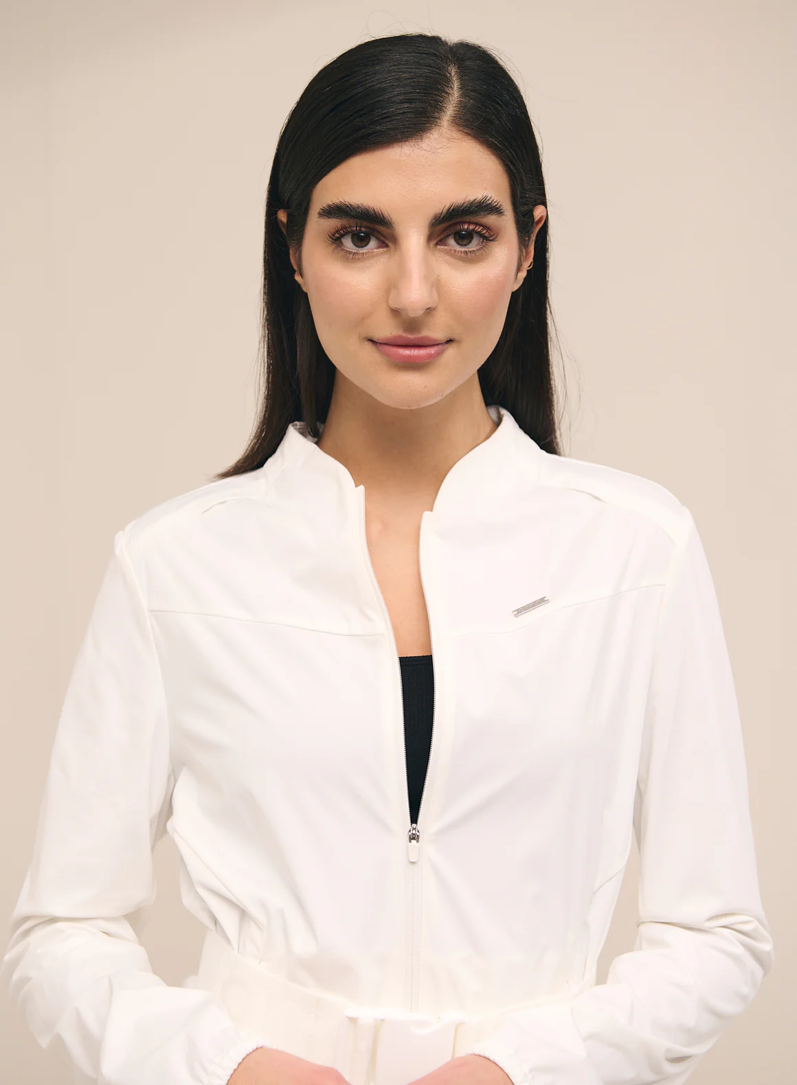 White Softshell 4-Way Stretch Jacket - Image 5