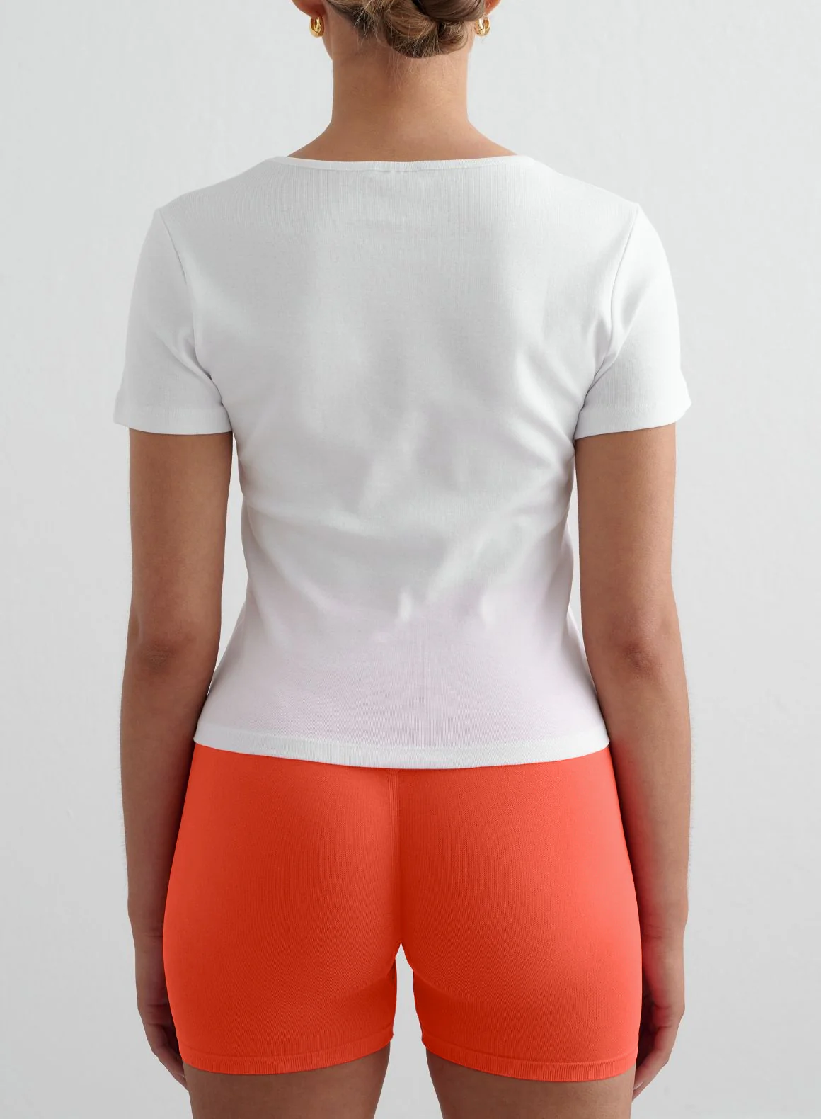 White Stretch T-shirt - Image 2