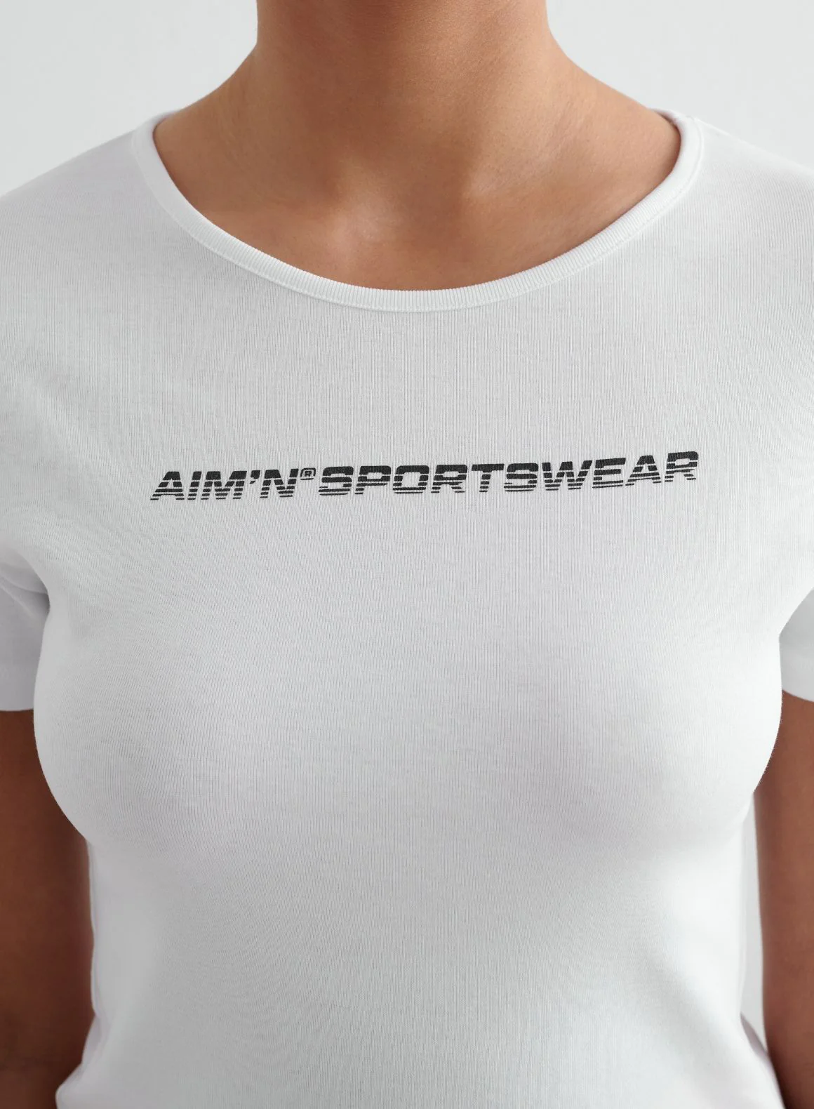 White Stretch T-shirt - Image 5